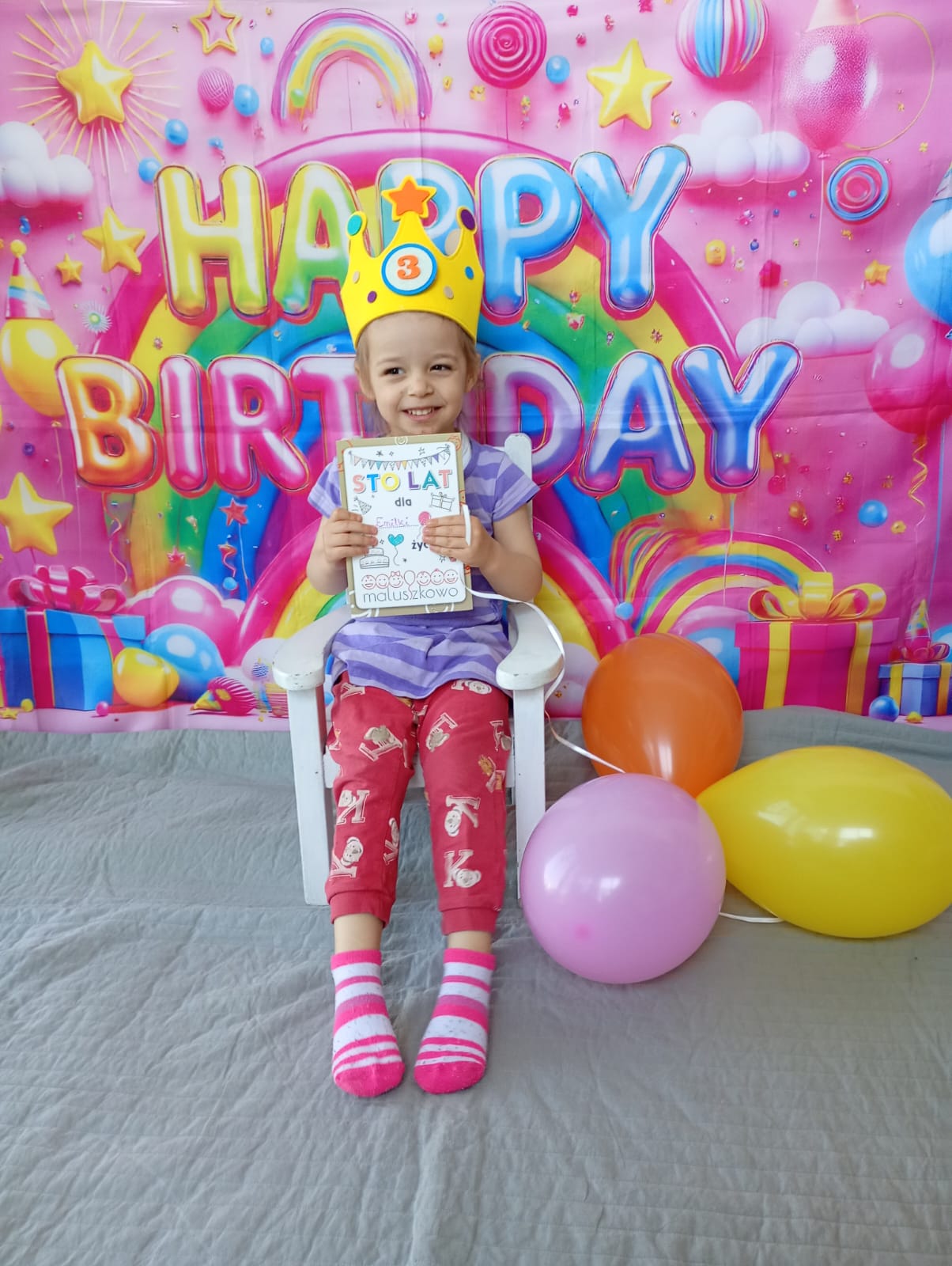 Trzecie urodziny Emilki 🩷🎂🎁
